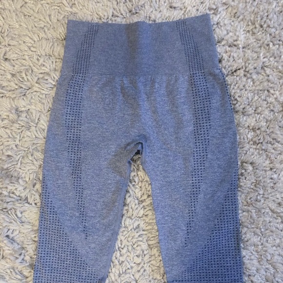2-Piece Teal Gray Vital Seamless Legging + Top Set - Picture 6 of 8
